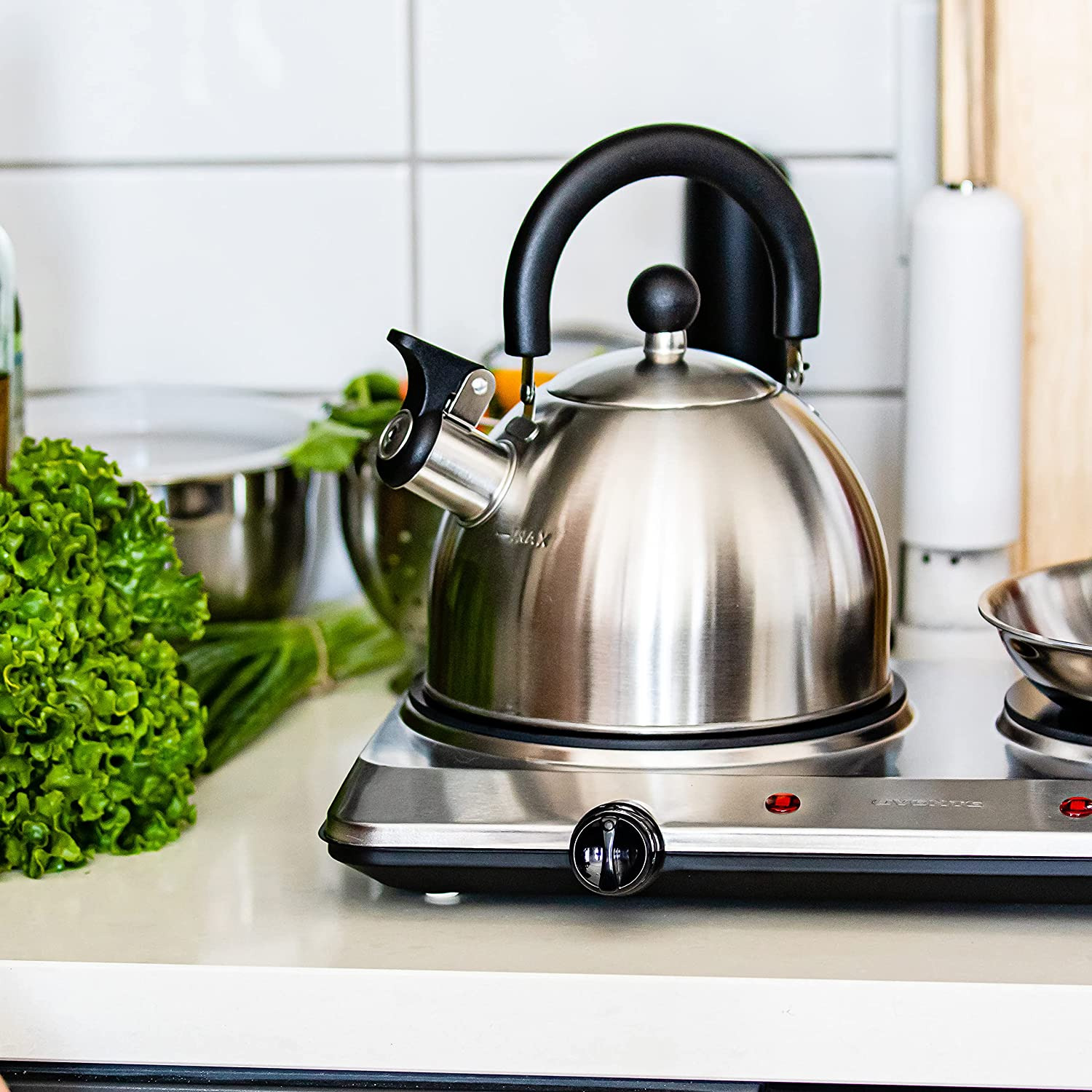 Double Burner Electric Cooktop Portable Infrared Camping Two Plate Cooking Stove - Fresh Stock Dated February 2026