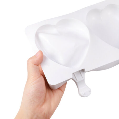 3 Pack 4 Cell Popsicle Molds Silicone DIY Frozen Juice Ice Cream Lolly Pop Mould - Fresh Stock Dated February 2026