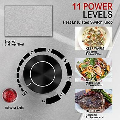 1500W Electric Hot Plate, Hot Plate for Cooking Stainless Steel Single Burner - Fresh Stock Dated February 2026