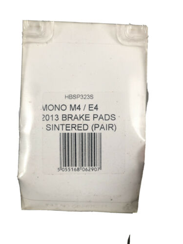 Two Pairs of Hope mono m4  / E4 2013 Brake Pads, Sintered (total of 4) - Fresh Stock Dated December 2025