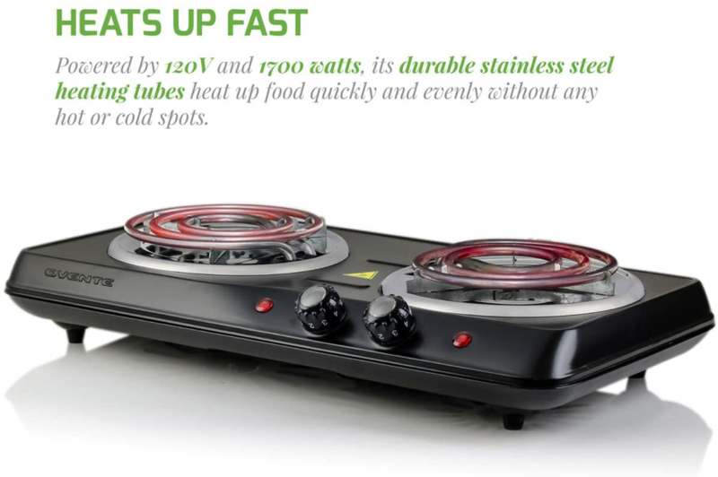 estufas electricas estufa portatil cocina 2 quemadores de acero inoxidable - Fresh Stock Dated February 2026