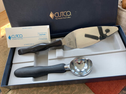 CUTCO Slice N’ Serve Cake Pie Server 1754 & Ice Cream Scoop 1503 NIB - Fresh Stock Dated January 2026