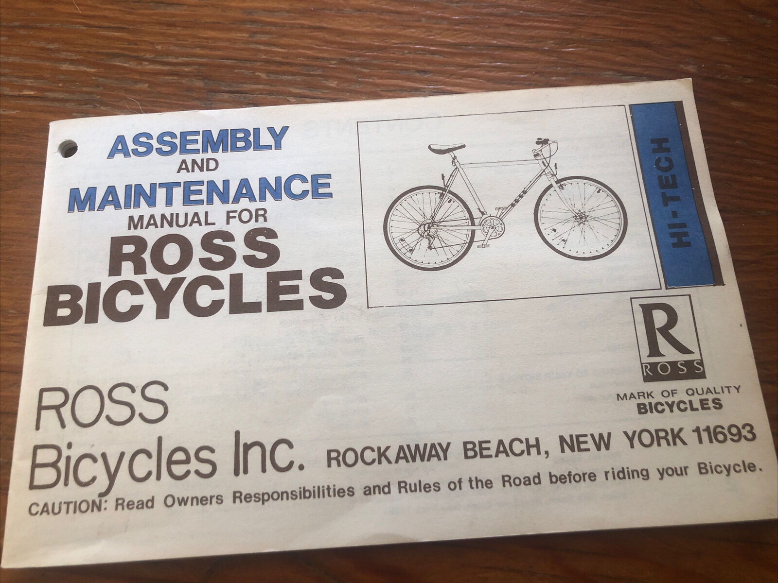 Vintage Ross Mountain Bike, Mt. St. Helens SR hubs, SR Cranks, Ukai Gold Rims - Fresh Stock Dated December 2025