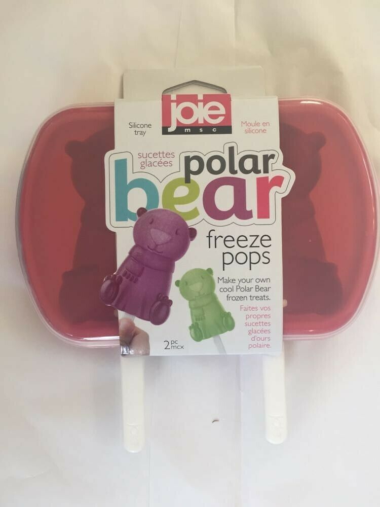 Joie Polar Bear and Penquin Silcon freeze pop molds - Fresh Stock Dated February 2026