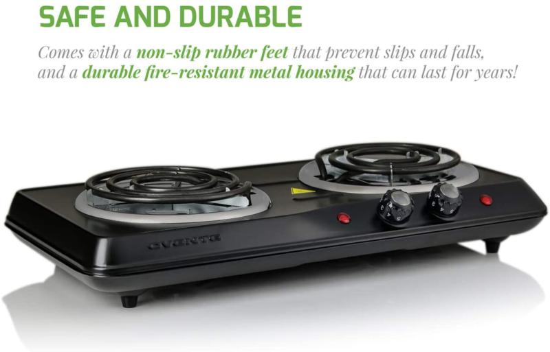 estufas electricas estufa portatil cocina 2 quemadores de acero inoxidable - Fresh Stock Dated February 2026