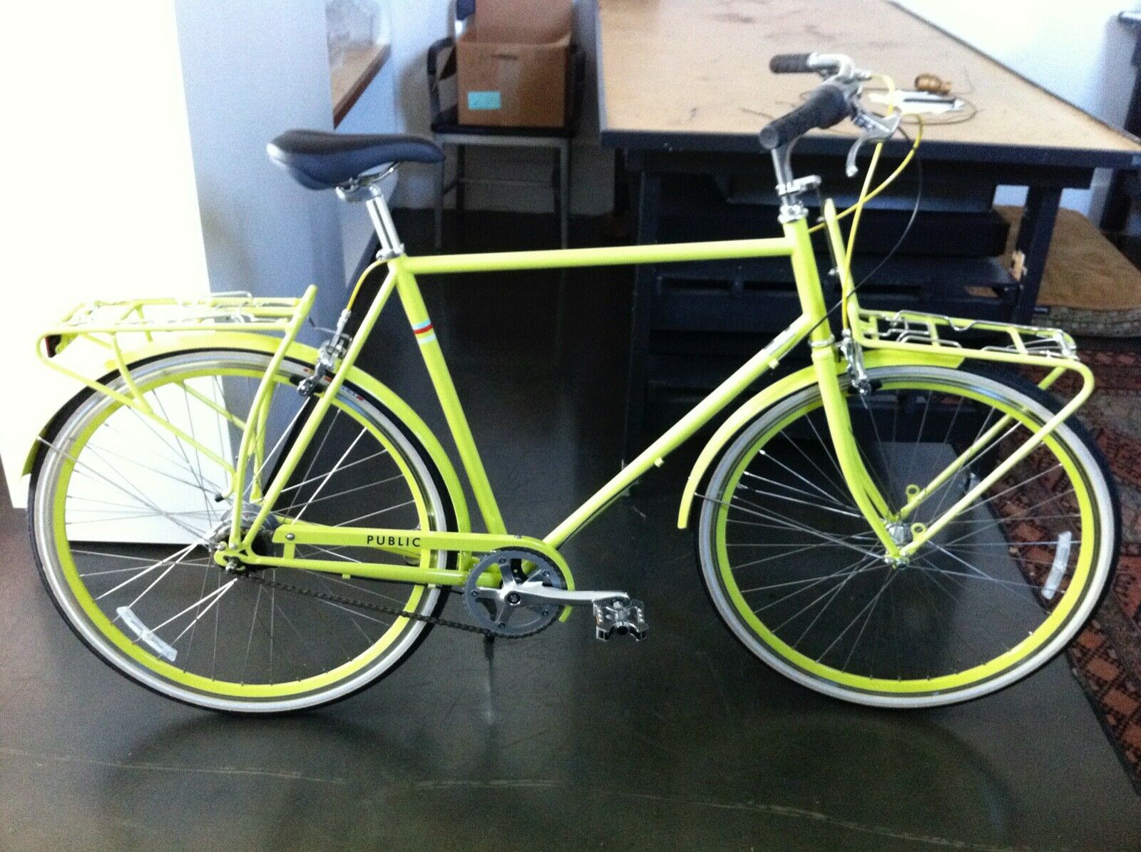 RARE Public Bike D8 (8 speed) Chartreuse Bicycle - Fresh Stock Dated December 2025