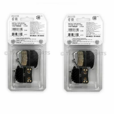 2-Pack Shimano H03C Disc Metal Brake Pads w/Spring & Pin Saint Zee BR-M820/M640 - Fresh Stock Dated December 2025