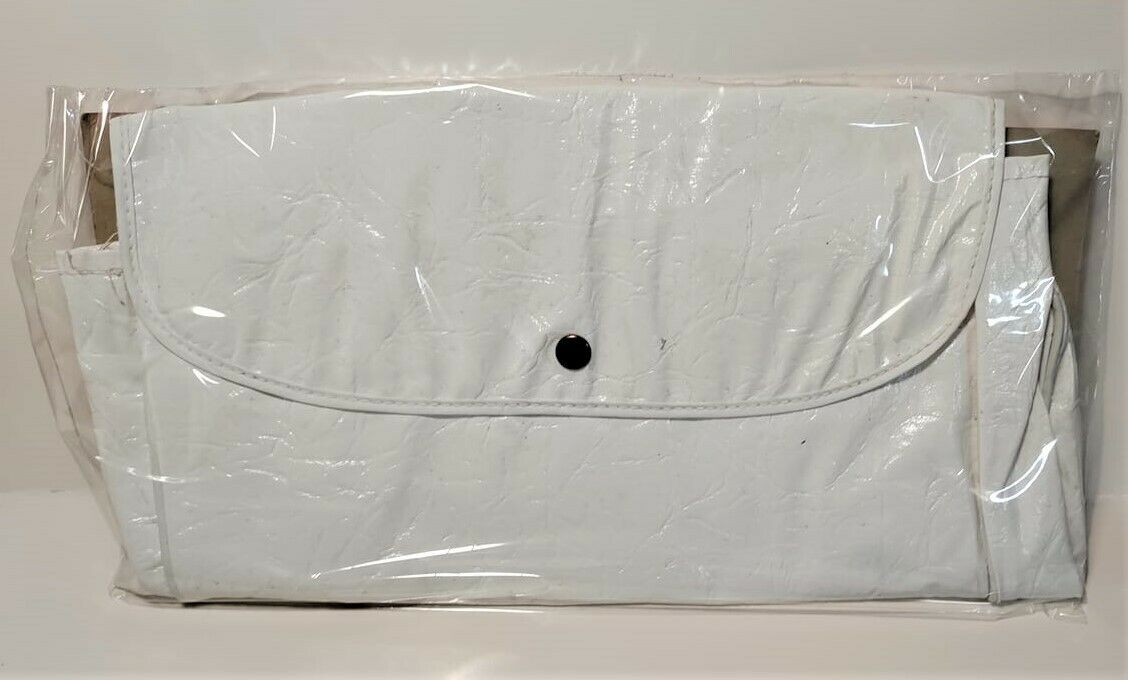 Vintage Sears Bicycle Back Pack, White, New Old Store Stock. - Fresh Stock Dated December 2025