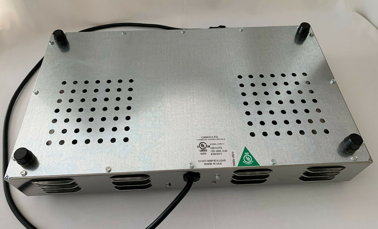 Cadco CDR-1T Countertop Double Hot Plate 120-Volt Pre-Owned Never Used Works - Fresh Stock Dated January 2026