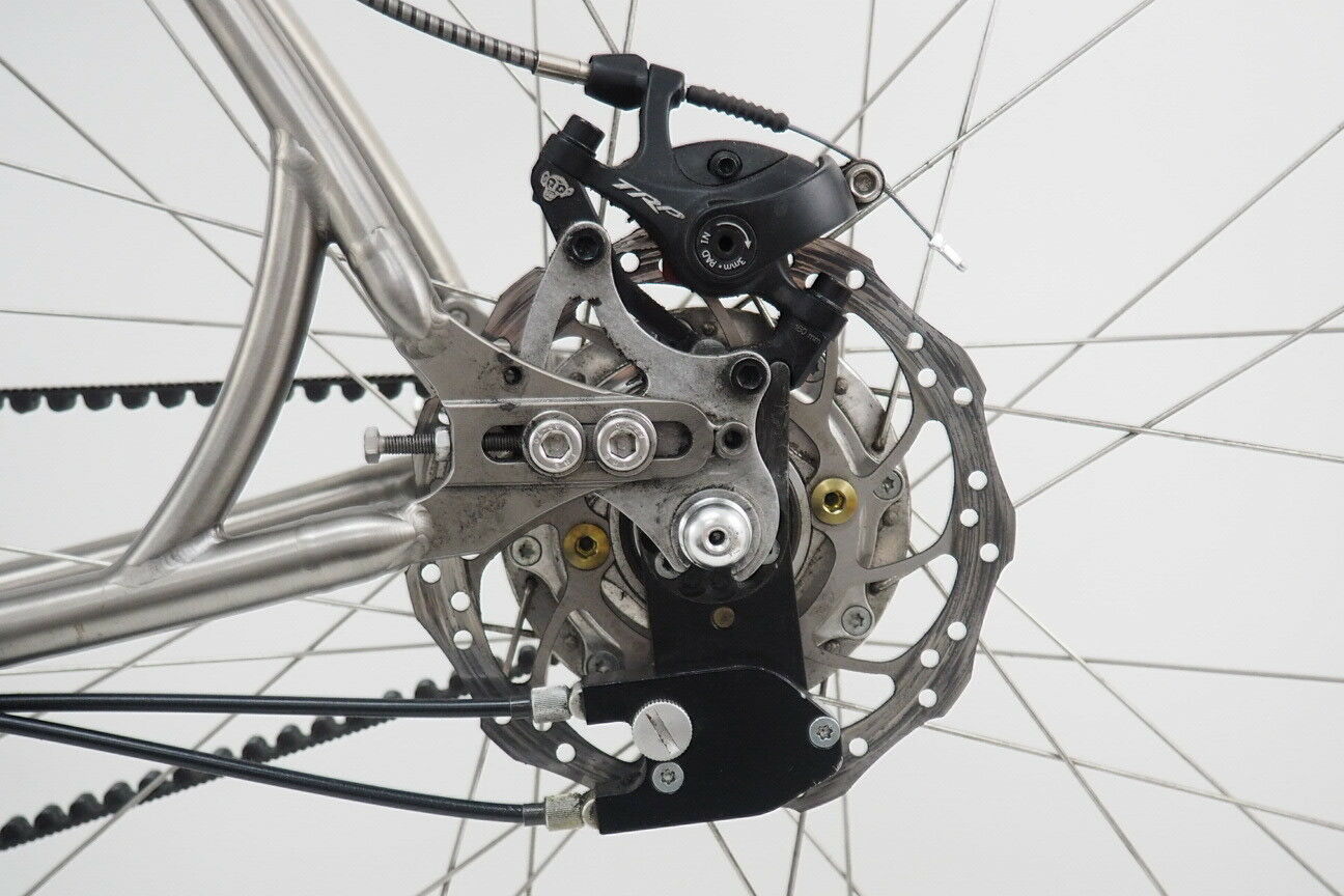 2018 Budnitz No.1 Titanium Road Bicycle Size Large Silver Belt Drive Disc Brake - Fresh Stock Dated December 2025