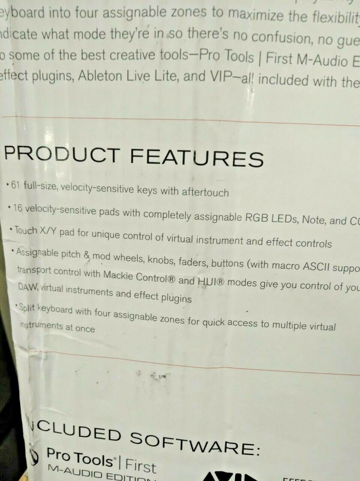 NEW M-Audio Code 61/ 61-Key USB MIDI Keyboard Controller with X/Y Pad - Fresh Stock Dated December 2025