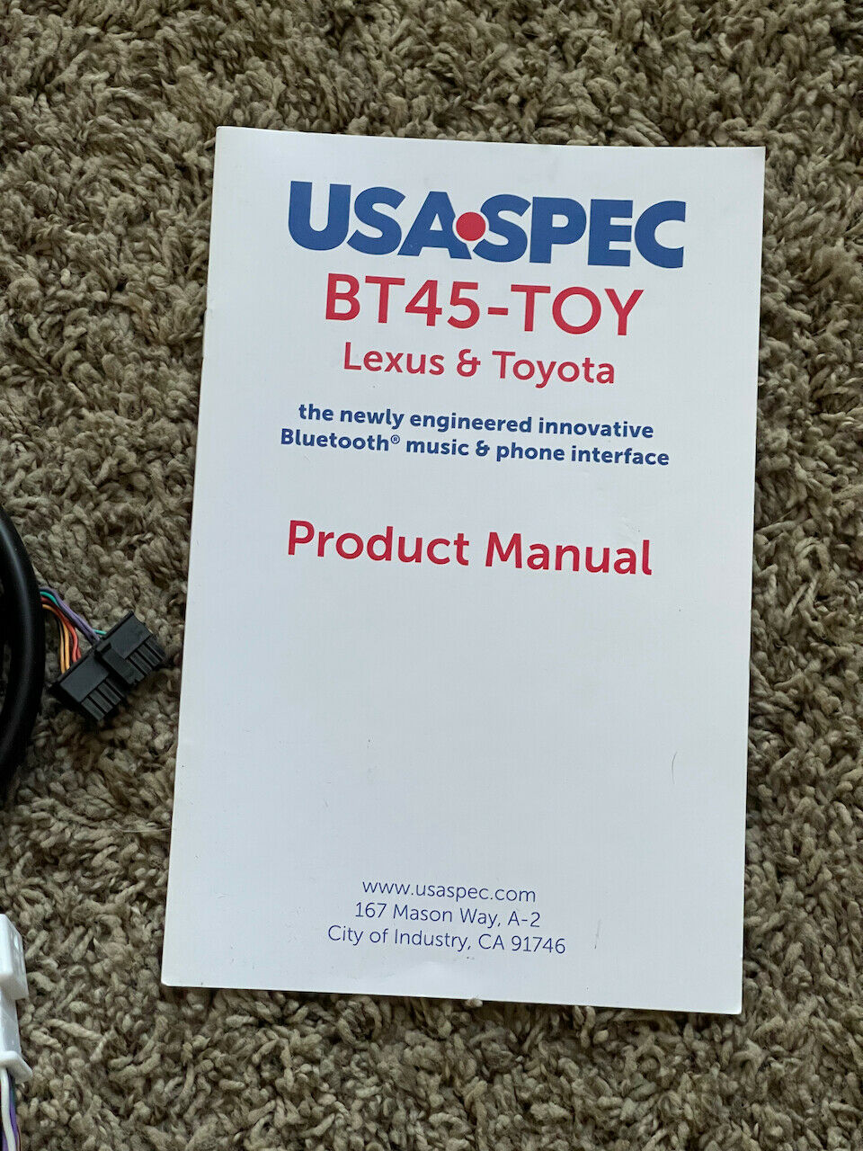 USA Spec BT45-TOY Bluetooth, Cell, Music Interface, AUX Input Kit Lexus & TOYOTA - Fresh Stock Dated January 2026