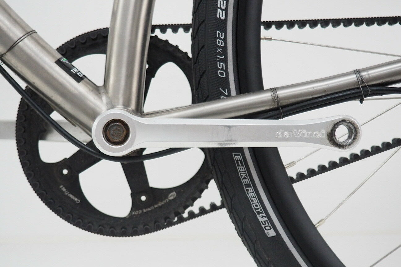 2018 Budnitz No.1 Titanium Road Bicycle Size Large Silver Belt Drive Disc Brake - Fresh Stock Dated December 2025