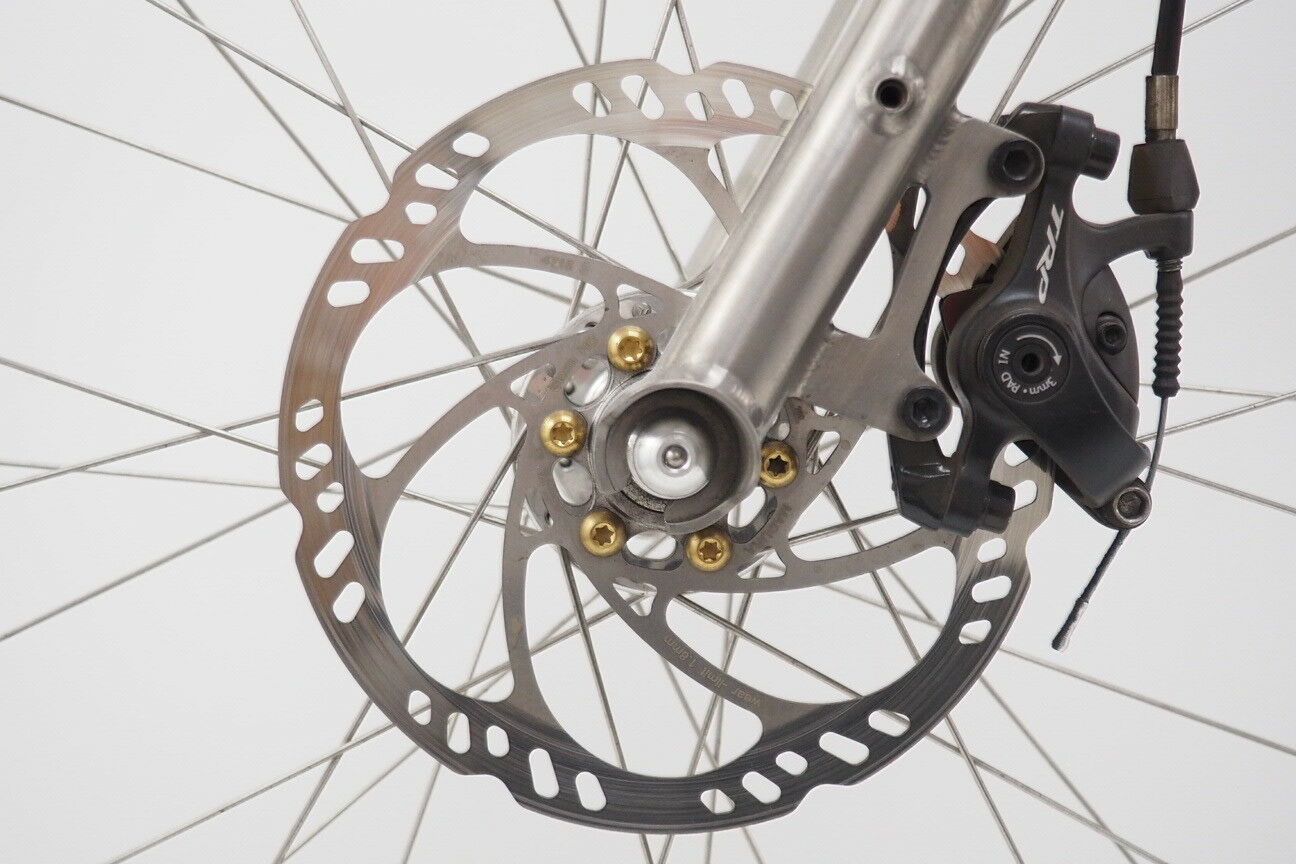 2018 Budnitz No.1 Titanium Road Bicycle Size Large Silver Belt Drive Disc Brake - Fresh Stock Dated December 2025