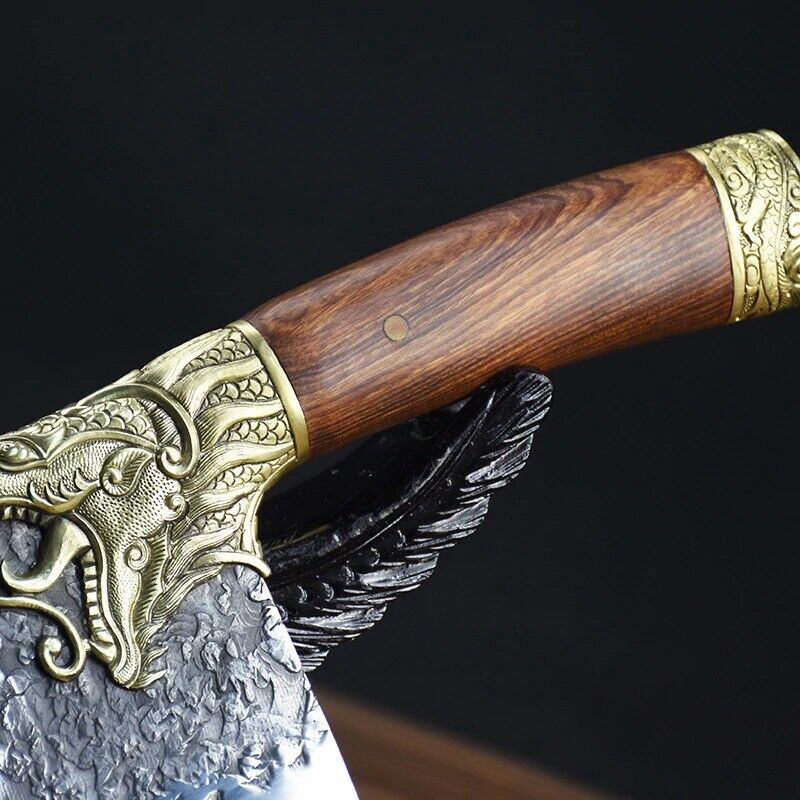 Kitchen Chef knife Handmade fixed blade cleaver sharp Figured meat knives Tools - Fresh Stock Dated January 2026