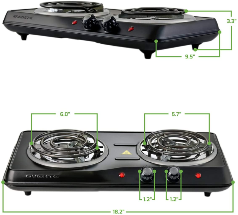 estufas electricas estufa portatil cocina 2 quemadores de acero inoxidable - Fresh Stock Dated February 2026