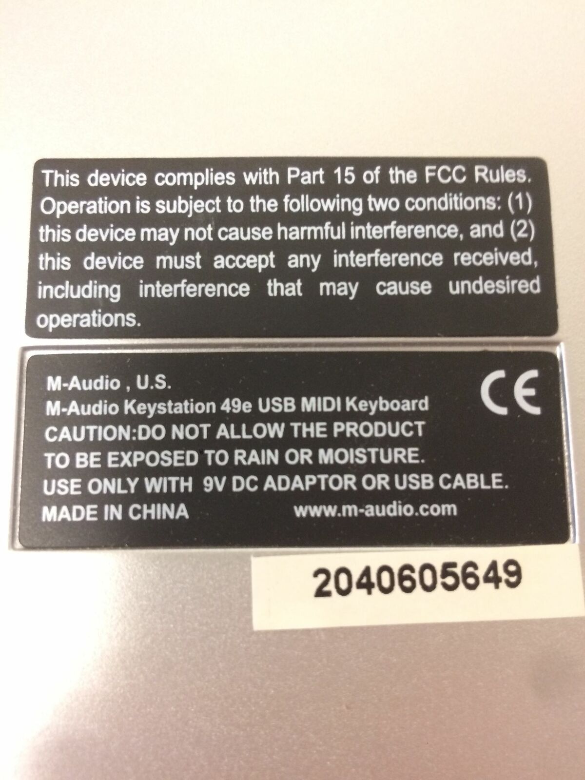 M-Audio Keystation 49E 49 Key Mobile USB MIDI Controller WORKING FREE SHIPPING - Fresh Stock Dated December 2025