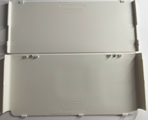 New Nintendo 3DS Super Mario Embossed White Black Friday Face Cover Plates - Fresh Stock Dated December 2025