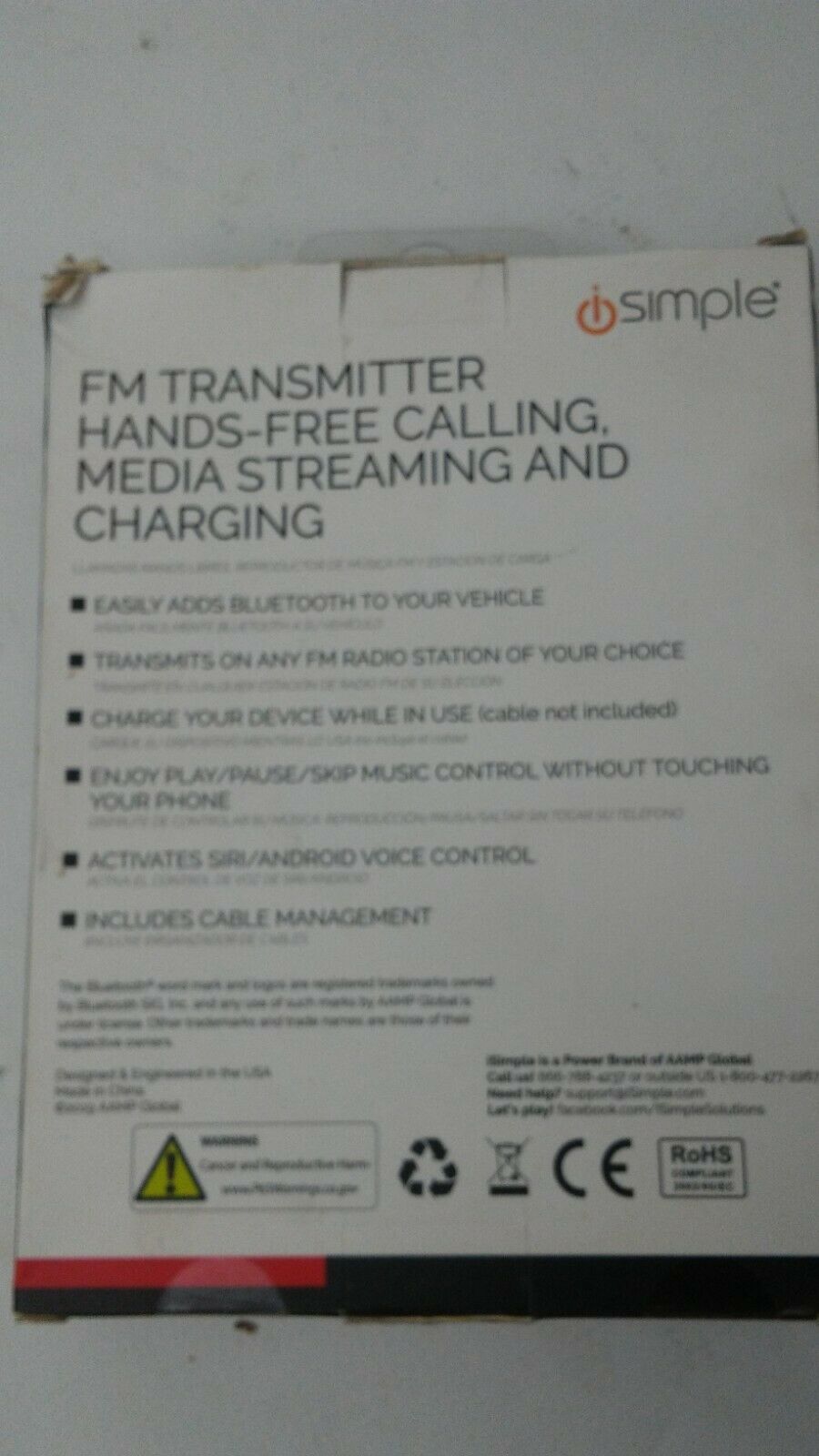 iSimple-Bluetooth Transmitter BTHFS430 - Fresh Stock Dated January 2026