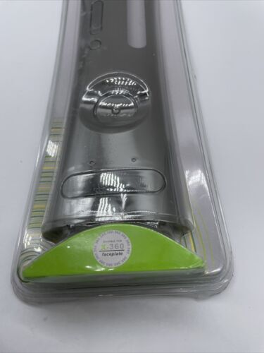 Authentic Xbox 360 Console System Front Faceplate Black Carbon Fiber NIP - Fresh Stock Dated February 2026