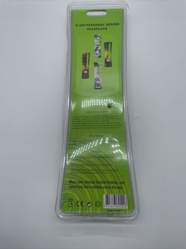 Authentic Xbox 360 Console System Front Faceplate Black Carbon Fiber NIP - Fresh Stock Dated February 2026