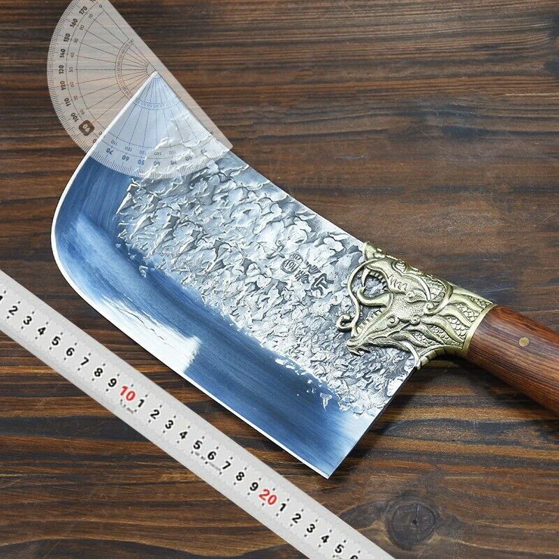 Kitchen Chef knife Handmade fixed blade cleaver sharp Figured meat knives Tools - Fresh Stock Dated January 2026
