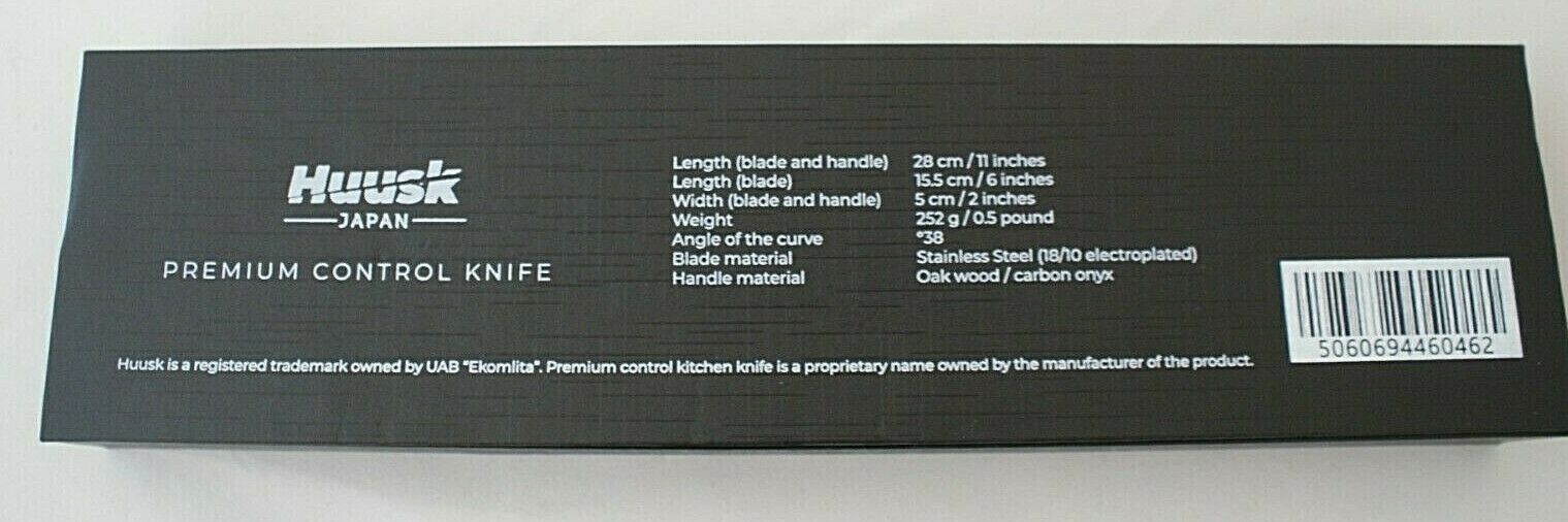 HUUSK Japanese Steel PREMIUM CONTROL CHEF KNIFE HANDMADE Perfectly Balanced, NEW - Fresh Stock Dated January 2026