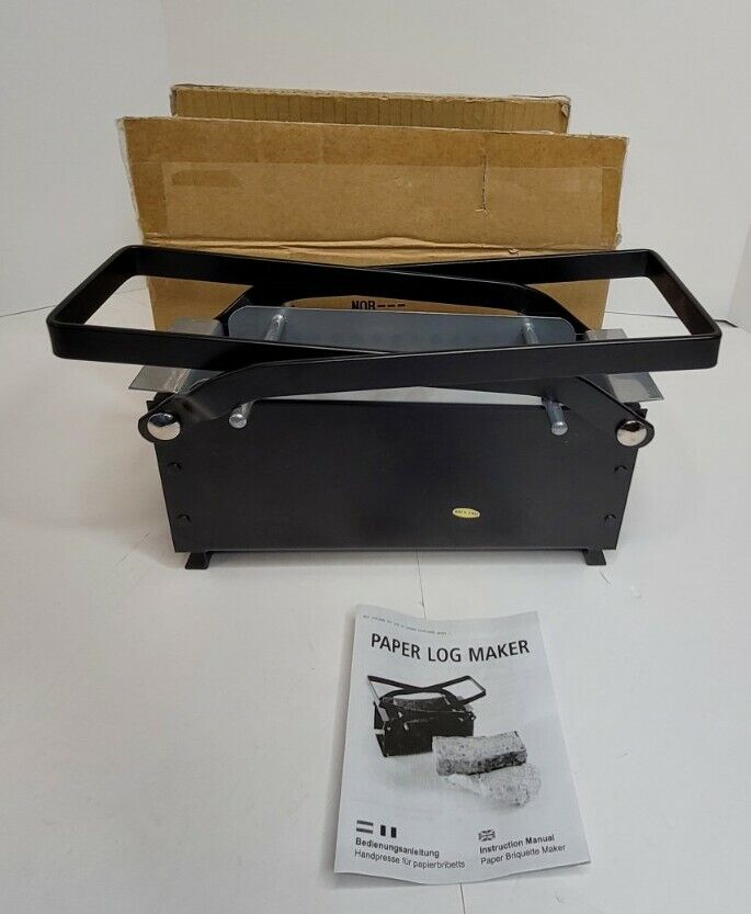 One Paper Briquette Maker, Paper Log Maker, Brick Maker, Manual, New - Fresh Stock Dated January 2026