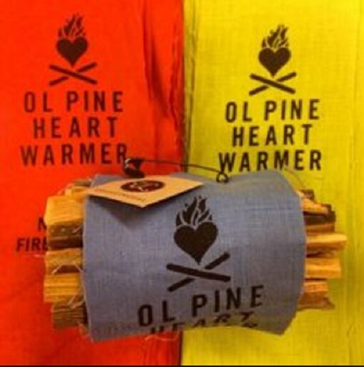 Ol' Pine Heart Warmer Fire Starter with Blue Wrap - Fresh Stock Dated January 2026