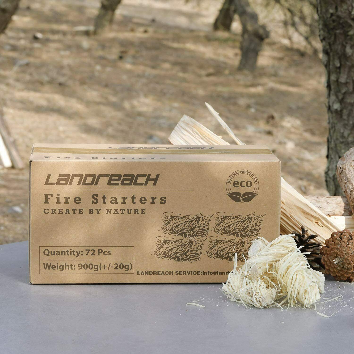 Charcoal Fire Starters 72 PCS 100 All Natural Starter Pods Minutes Burn for BBQ - Fresh Stock Dated December 2025