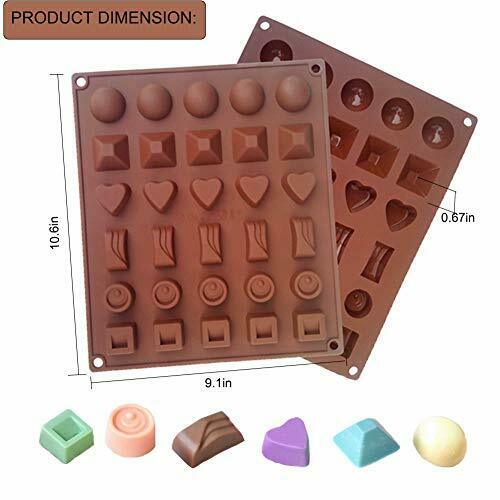 5 Pack Chocolate Bar Molds,Ausplua Silicone Chocolate mold Candy Jelly Cake - Fresh Stock Dated February 2026