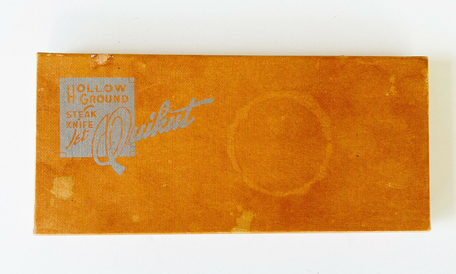 Vintage Quikut Hollow Ground Steak Knife Set of 4 Stainless Steel Tenite Handles - Fresh Stock Dated February 2026