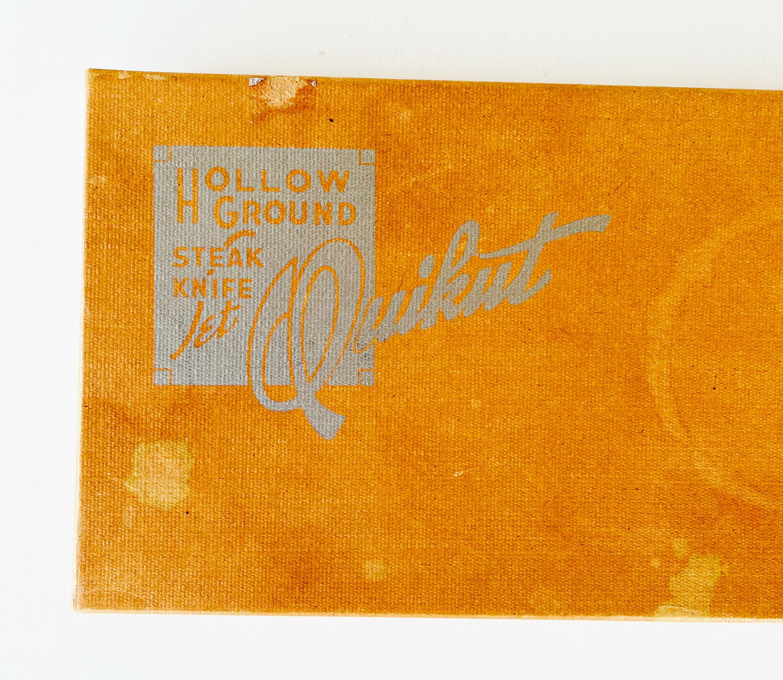 Vintage Quikut Hollow Ground Steak Knife Set of 4 Stainless Steel Tenite Handles - Fresh Stock Dated February 2026