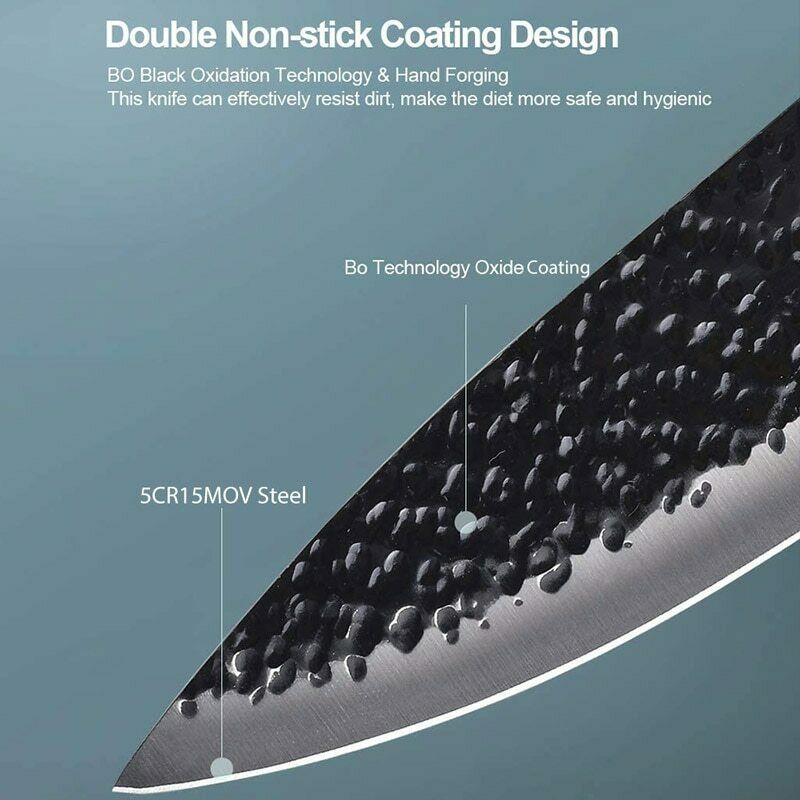 Stainless Steel Kitchen Knife Set Japanese Damascus Pattern Cleaver Chef Knives - Fresh Stock Dated January 2026