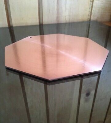 1/8” Thick Pure Copper Heat Diffuser 9” Dia. Stove Topper Defrost Plate Octagon - Fresh Stock Dated February 2026