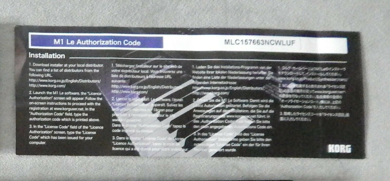 KORG NANOKEY MODEL: NANOKEY-BK KEYBOARD - Fresh Stock Dated December 2025