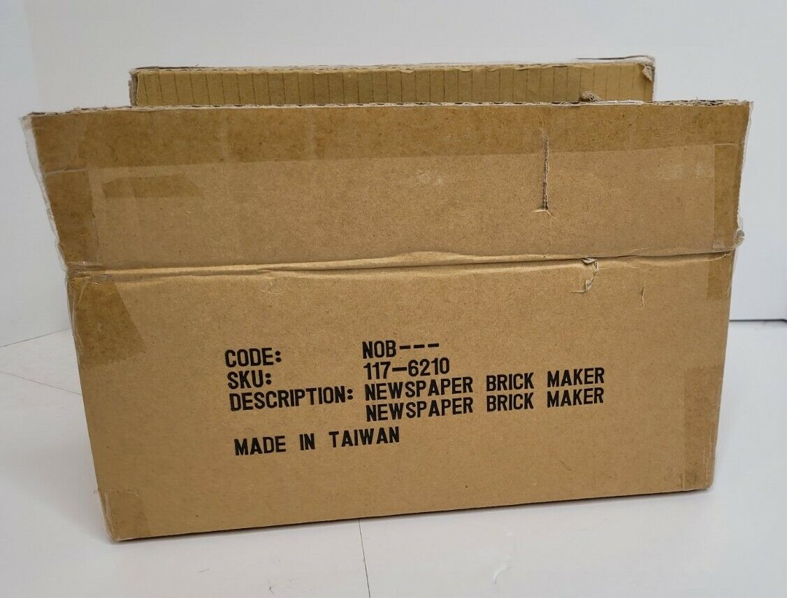 One Paper Briquette Maker, Paper Log Maker, Brick Maker, Manual, New - Fresh Stock Dated January 2026