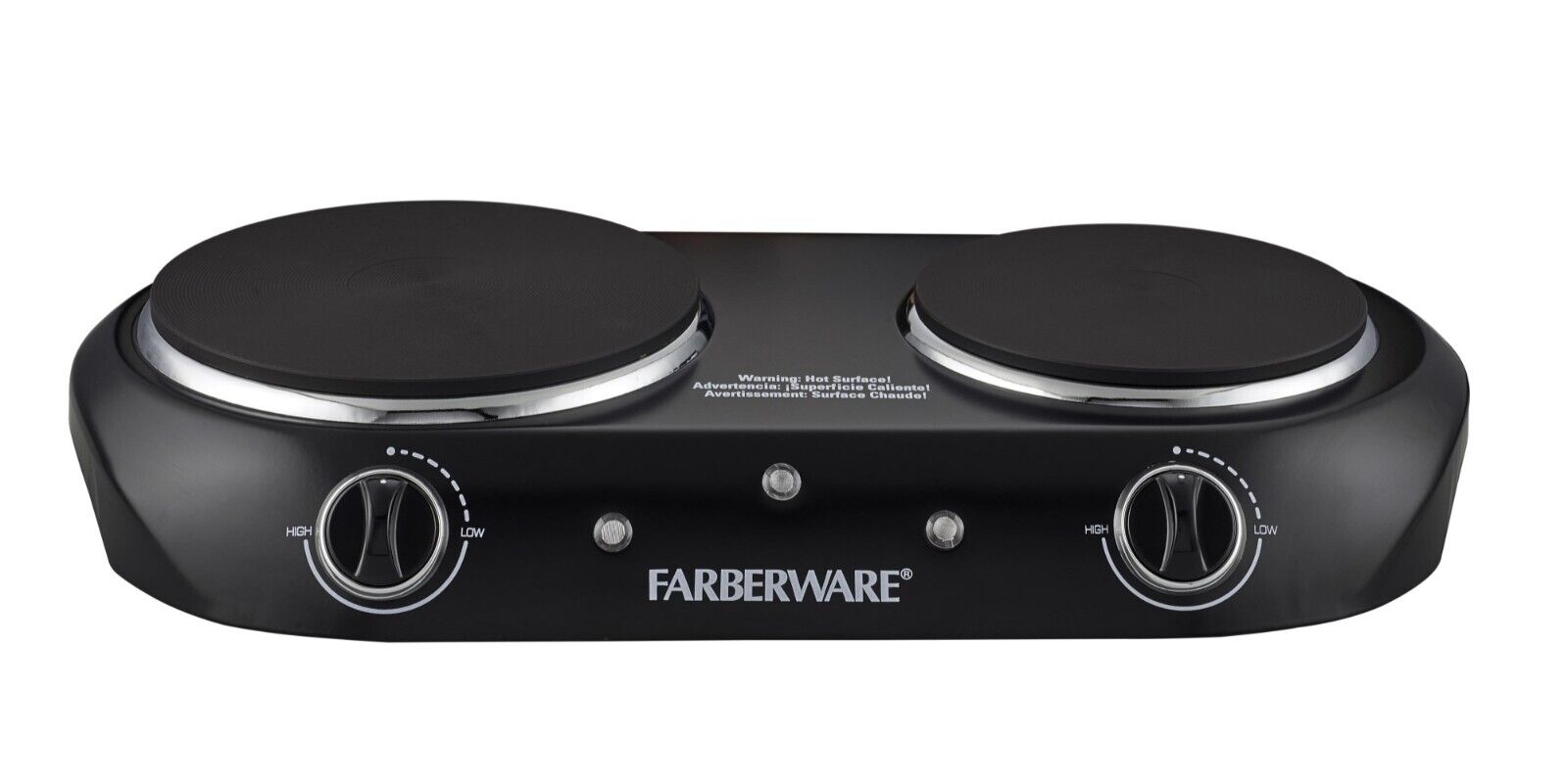 [Free Ship] Farberware Royalty 1800 W Double Burner Black Electric Cooktop - Fresh Stock Dated February 2026