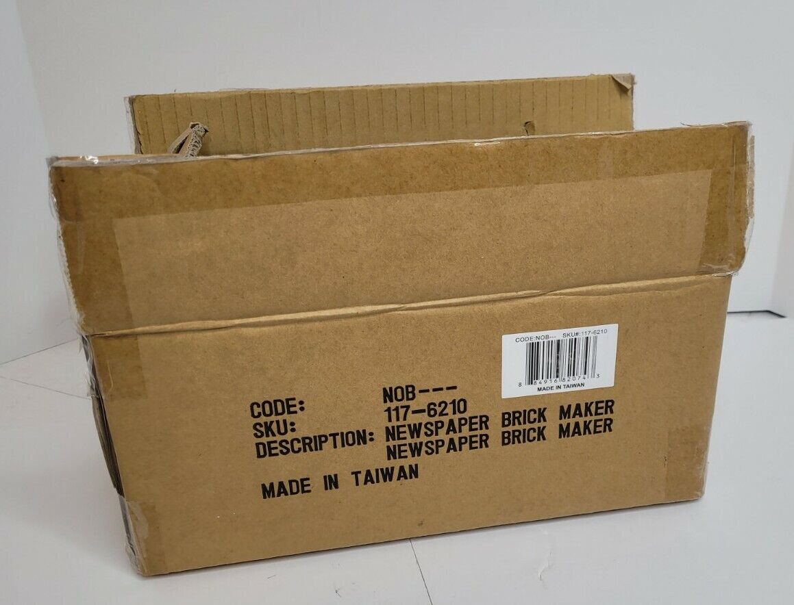 One Paper Briquette Maker, Paper Log Maker, Brick Maker, Manual, New - Fresh Stock Dated January 2026