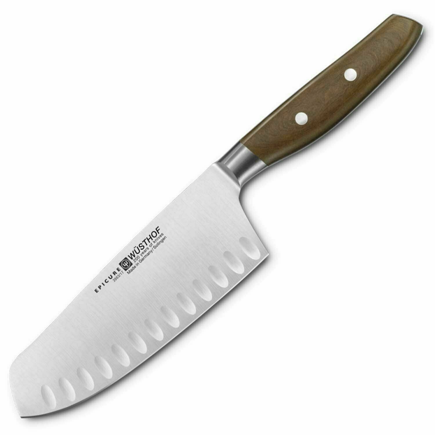 Wusthof Epicure 7 inch Santoku Knife Chef's with Hollow Edge 1010631317/ 3983-EP - Fresh Stock Dated February 2026