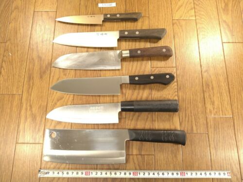 Damaged Lot of Japanese Chef's Kitchen Knives hocho set from Japan ME336 - Fresh Stock Dated January 2026