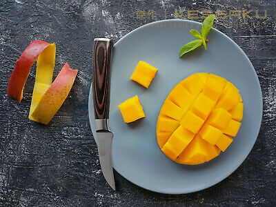 Kessaku 2.75-inch Tourne Paring Knife -Samurai Series High Carbon 7Cr17MoV Steel - Fresh Stock Dated January 2026