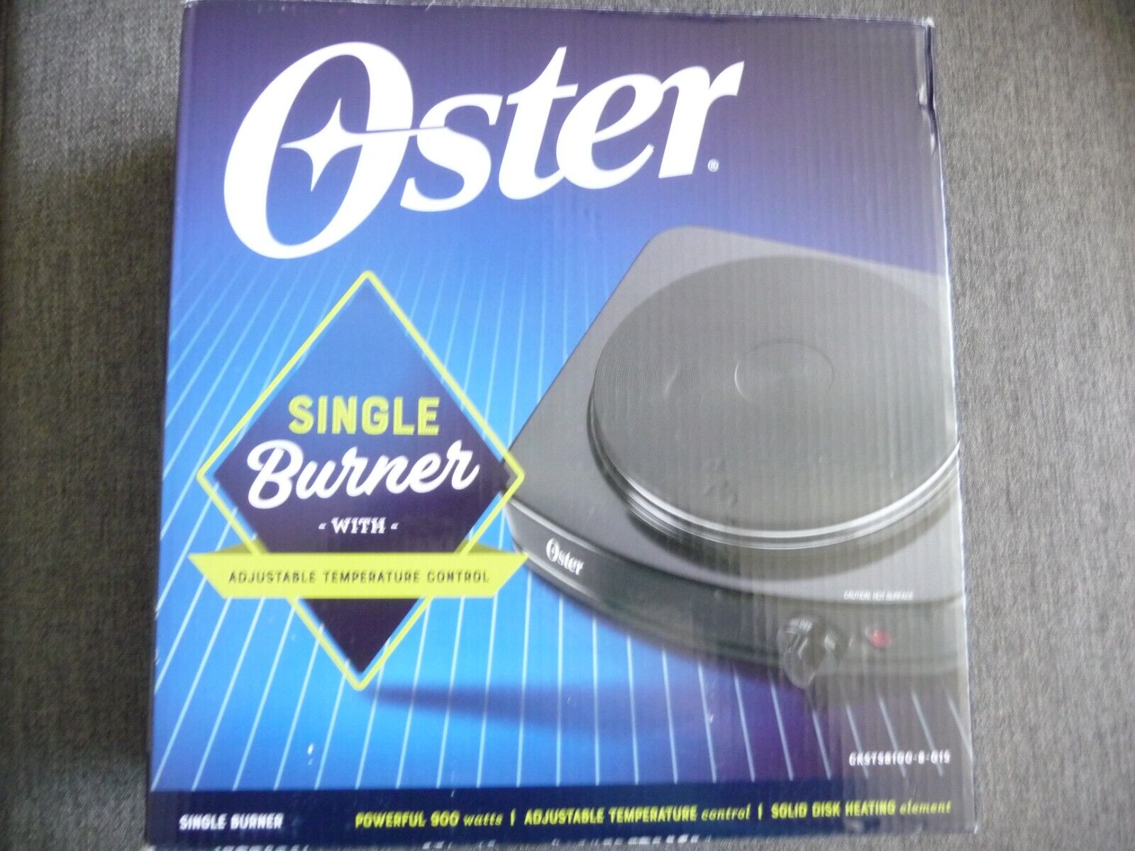 Oster Solid Single Burner Hot Plate CKSTSB100-B-015 Adjustable Temperature - Fresh Stock Dated February 2026