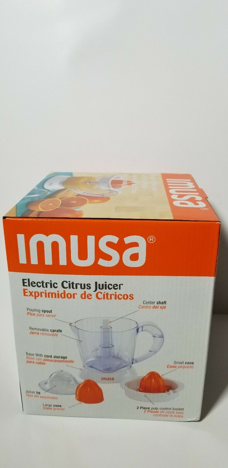 IMUSA  Electric Citrus Juicer 34oz Pitcher  White - Fresh Stock Dated February 2026