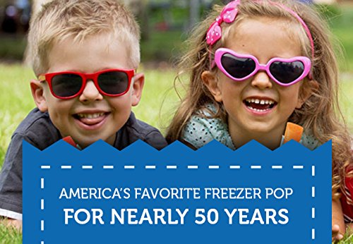 Fla-Vor-Ice Freezer Pops, Giant Fat Free Ice Pops, Fruity Flavors 100 - 1.5 - Fresh Stock Dated February 2026