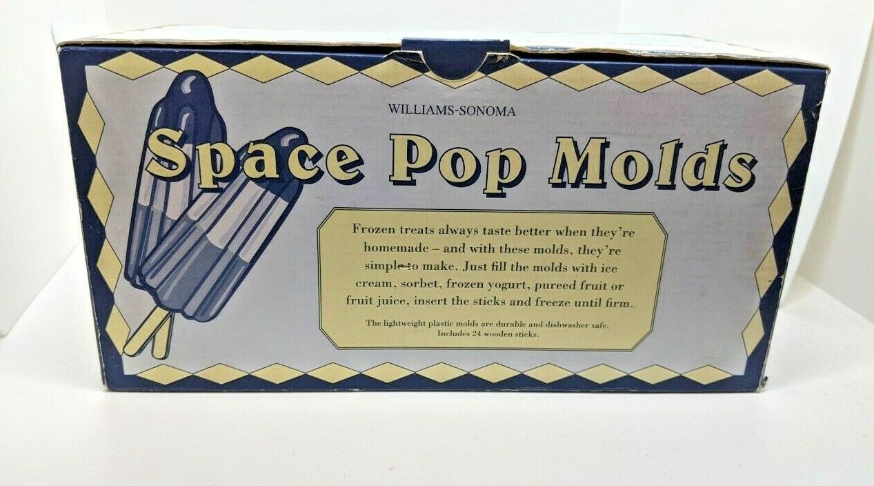 BRAND NEW!  Williams Sonoma Space Pop Molds Tray Popsicle Maker - Fresh Stock Dated February 2026