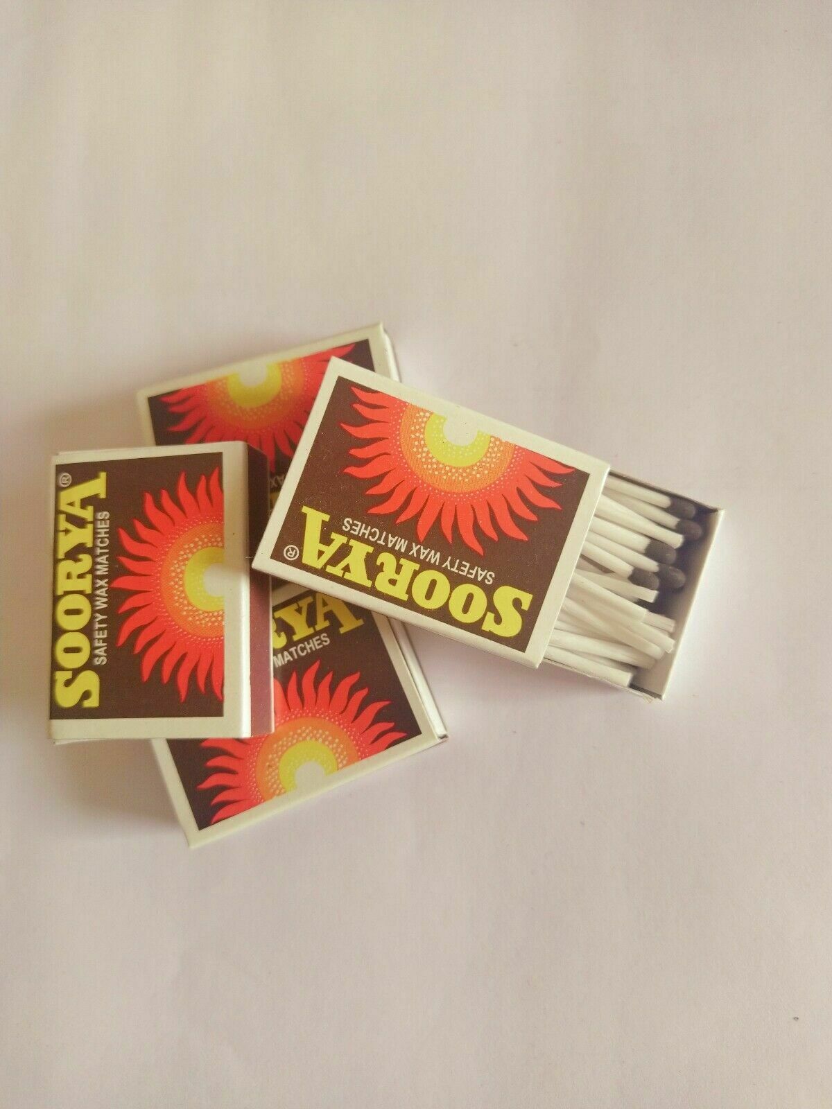 SOORYA WAX MATCHES- EMERGENCY GEAR - 45 Matches In One Box - Free Shipping - Fresh Stock Dated January 2026