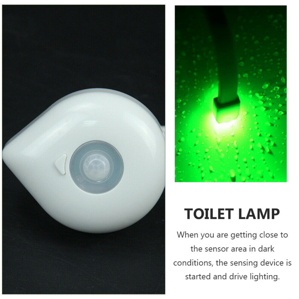 1pc LED Toilet Light Intelligent Lamp Toilet Night Light Night Lamp for Bathroom - Fresh Stock Dated February 2026