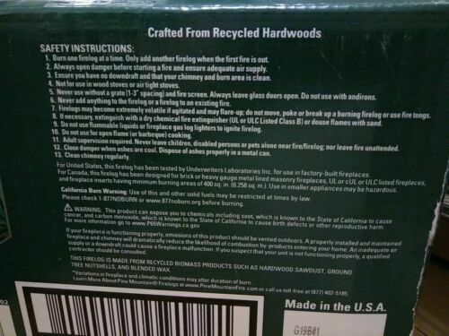 2 X Yankee Candle Balsam & Cedar Firelog Fragrance Fire Log 3 Hour Burn - Fresh Stock Dated December 2025