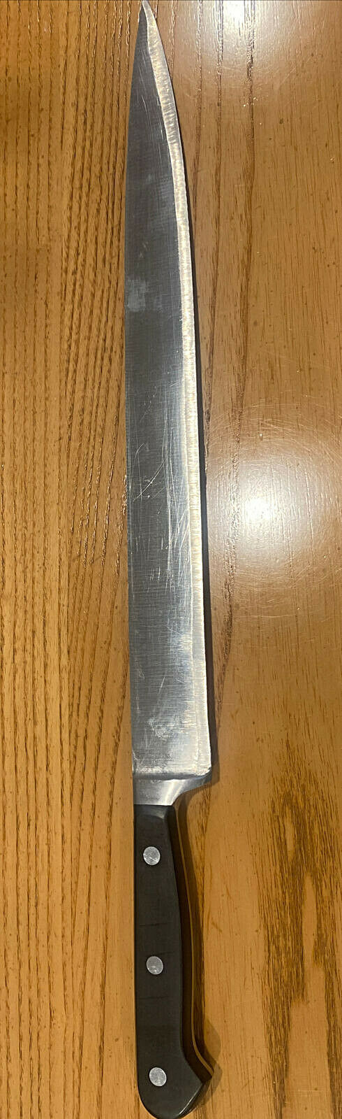 Vintage Ed Wusthof Dreizackwerk Trident 4522/32cm 12” Slicing Knife Germany - Fresh Stock Dated February 2026